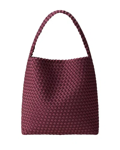 Naghedi Nomad Medium Hobo Bag In Burgundy