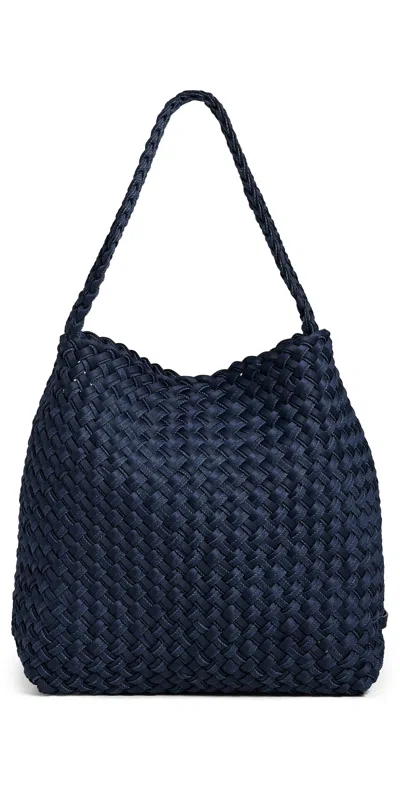 Naghedi Nomad Medium Hobo Bag Indigo (double Weave)