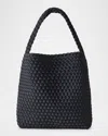 Naghedi Nomad Woven Hobo Bag In Black