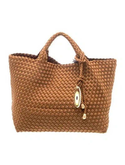 Pre-owned Naghedi Nylon Tote In Brown
