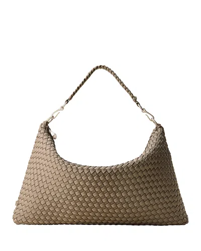 Naghedi Medium Porto Half Moon Shoulder Bag In Brown