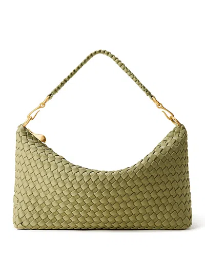 Naghedi Porto Small Half-man Saddle Bag In Green