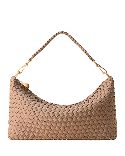 Naghedi Porto Small Half-man Saddle Bag In Neutral