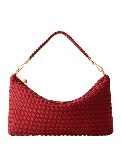 Naghedi Porto Small Half-man Saddle Bag In Red