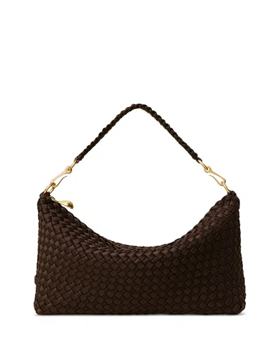 Naghedi Porto Small Half-moon Saddle Bag In Brown