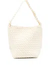 Naghedi Small Nomad Hobo Woven Tote Bag In White