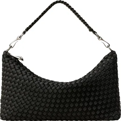 Naghedi Small Porto Half Moon Shoulder Bag In Black