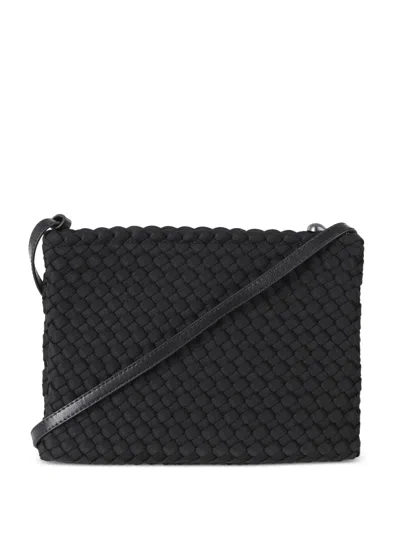 Naghedi Soho Woven Cross Body Bag In Black