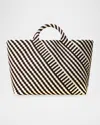Naghedi St. Barths Large Geo Woven Tote Bag In Roma