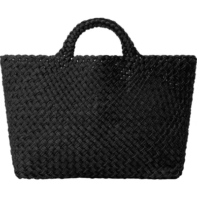 Naghedi St. Barths Large Woven Tote In Black