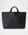 Naghedi St. Barths Large Woven Tote Bag In Onyx
