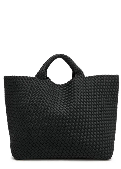 Naghedi St Barths Large Woven Tote In Black