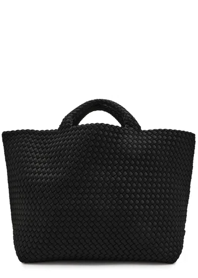 Naghedi St Barths Large Woven Tote In Burgundy