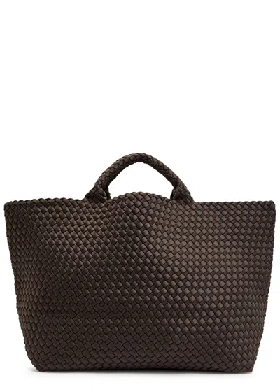 Naghedi St Barths Large Woven Tote In Brown