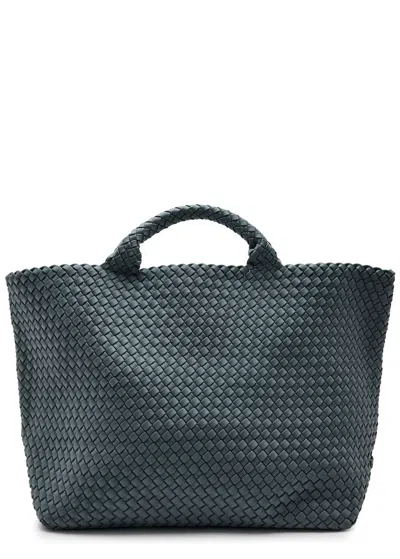 Naghedi St Barths Large Woven Tote In Light Blue