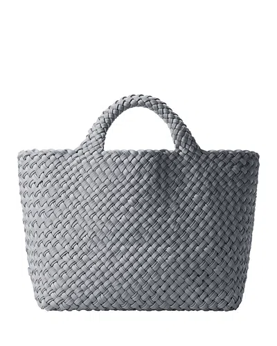 Naghedi St. Barths Medium Double Weave Tote In Blue