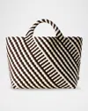 Naghedi St. Barths Medium Geo Woven Tote Bag In Roma