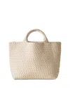 Naghedi St. Barths Medium Woven Tote In Ecru