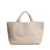 Naghedi St. Barths Medium Woven Tote In White