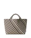 Naghedi St. Barths Medium Geo Woven Tote Bag In Roma