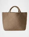 Naghedi Womens Cashmere St. Barths Medium Woven Tote Bag In Cashmere