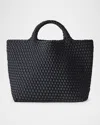Naghedi St. Barths Medium Woven Tote Bag In Onyx