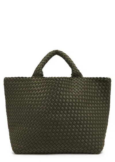 Naghedi St Barths Medium Woven Tote In Gray