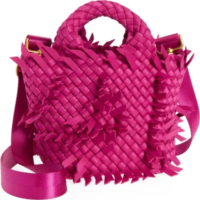 Naghedi St. Barths Petite Fray Tote In Berry