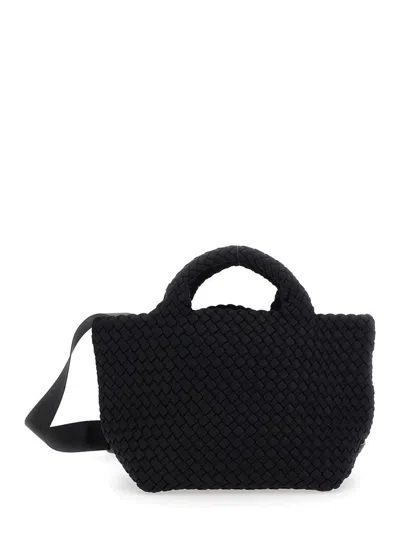 Naghedi 'st Barths Small' Black Handbag With Woven Design