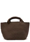 Naghedi St Barths Small Woven Top Handle In Brown