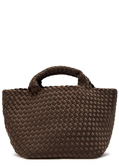 Naghedi St Barths Small Woven Top Handle In Brown