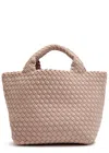 Naghedi St Barths Small Woven Top Handle In Pink