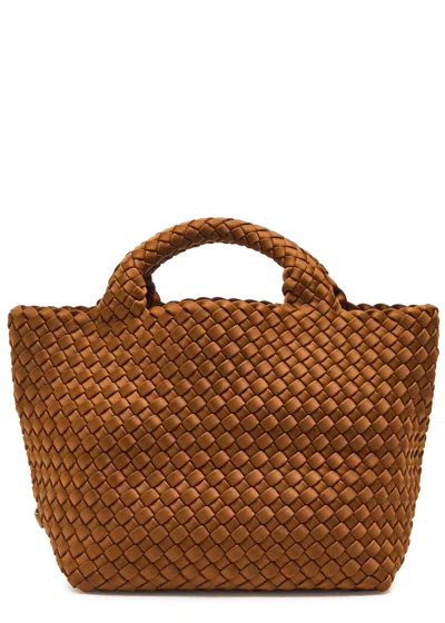 Naghedi St Barths Small Woven Tote In Brown