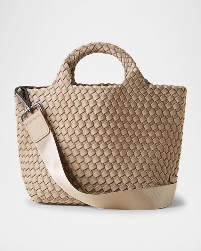 Naghedi St. Barths Small Woven Tote Bag In Cashmere