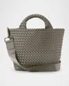 Naghedi St. Barths Small Woven Tote Bag In Laurel