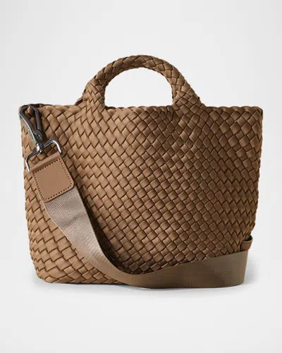 Naghedi St. Barths Small Woven Tote Bag In Mink
