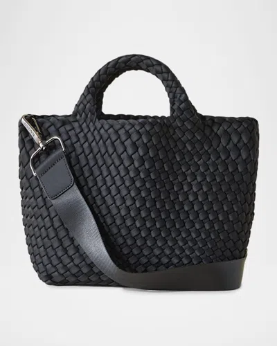 Naghedi St. Barths Small Woven Tote Bag In Onyx
