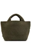 Naghedi St Barths Small Woven Tote In Green