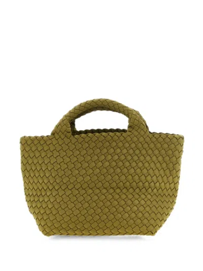 Naghedi St. Barths Woven Small Tote Bag In Green