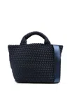 Naghedi St. Barths Woven Top-handle Tote Bag In Blue