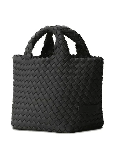 Naghedi St. Barths Woven-design Top-handle Tote Bag In Black