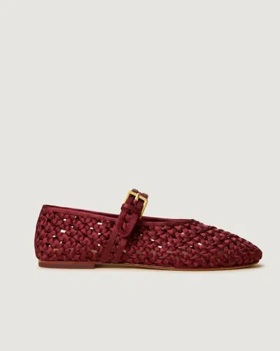 Naghedi Sydney Mary Jane Satin In Red