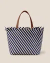 Naghedi Women's Havana Striped Tote In Venice In Multi