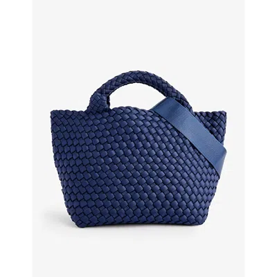 Naghedi Womens Ink Blue St. Barths Small Woven Tote Bag