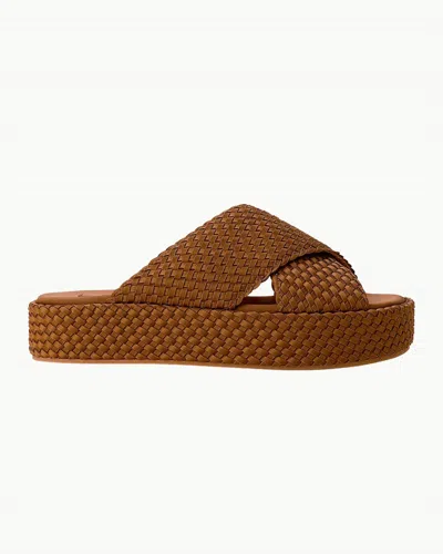 Naghedi Women's Laguna Platform In Teak In Silver