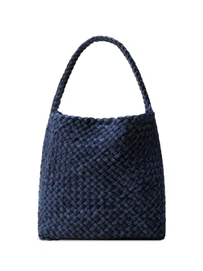 Naghedi Women's Nomad Medium Double Weave Denim Hobo Bag In Purple