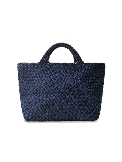 Naghedi St. Barths Double-weave Tote Bag In Blue