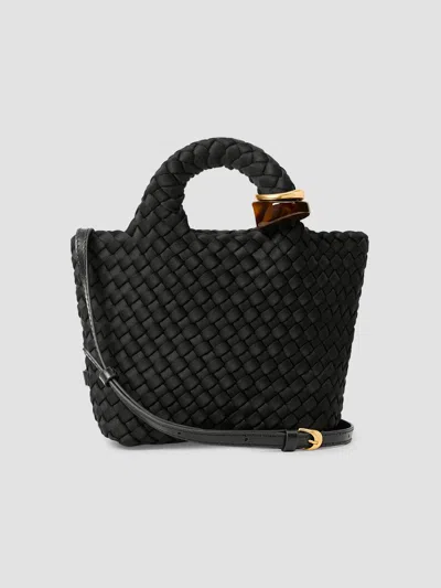 Naghedi Women's St. Barths Petit Beads Top Handle Bag In Onyx
