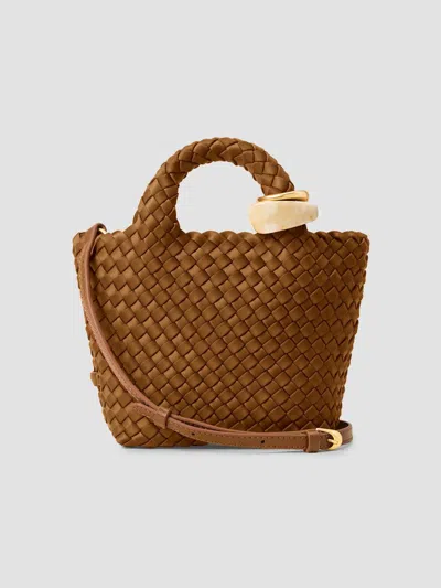 Naghedi Women's St. Barths Petit Beads Top Handle Bag In Teak