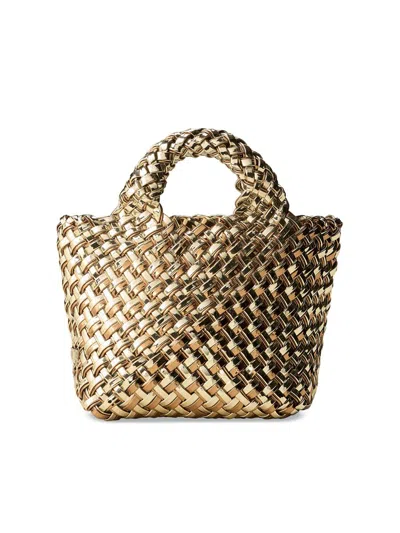 Naghedi Women's St. Barths Petit Double Weave Metallic Tote Bag